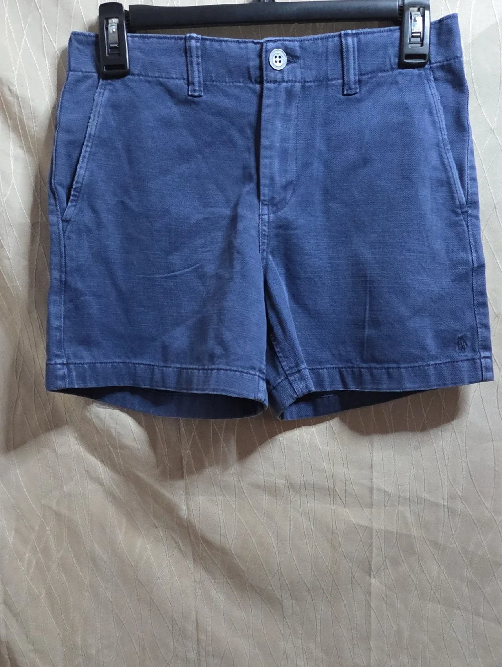 Polo by Ralph Lauren Indigo Flat-Front‎ Cotton Shorts